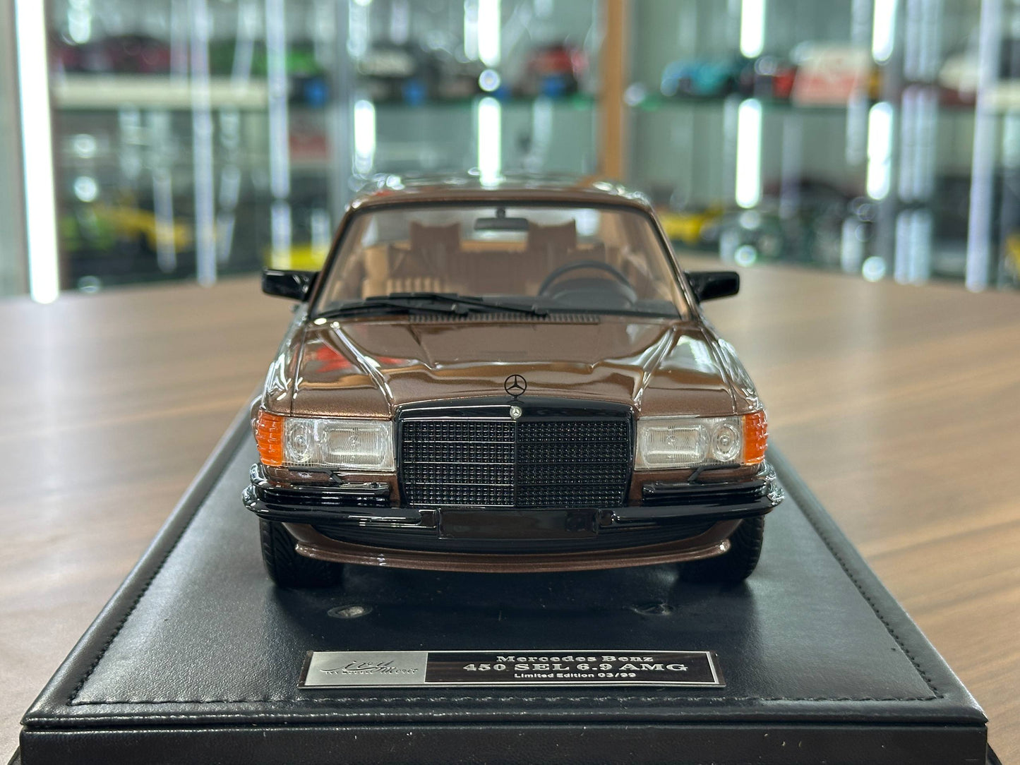 Mercedes-Benz 450 SEL 6.9 AMG | 1:18 IVY Resin Model Brown UAE