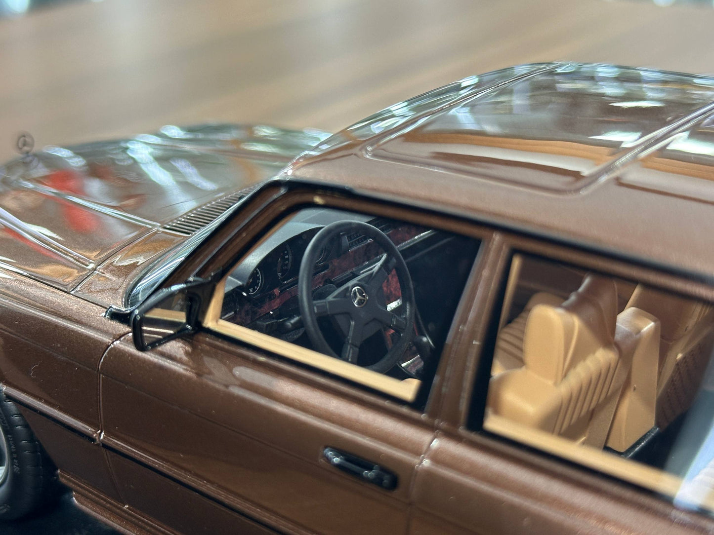Mercedes-Benz 450 SEL 6.9 AMG | 1:18 IVY Resin Model Brown UAE