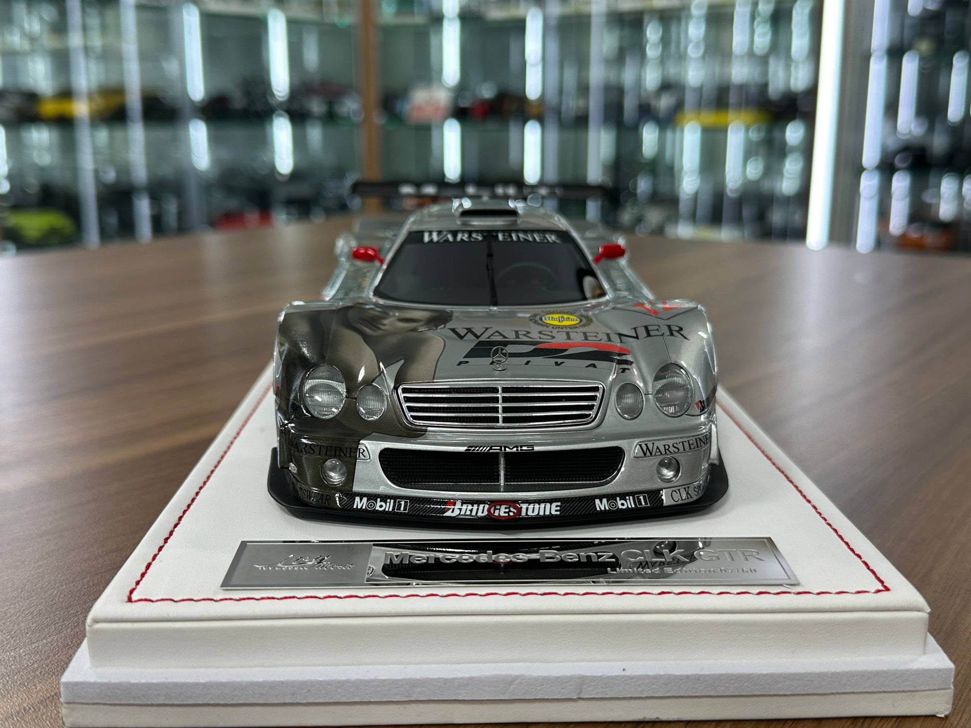 1/18 Resin IVY Merit Models Mercedes-Benz CLK GTR #12 – Silver (Warsteiner) ( Limited to 60 pcs)