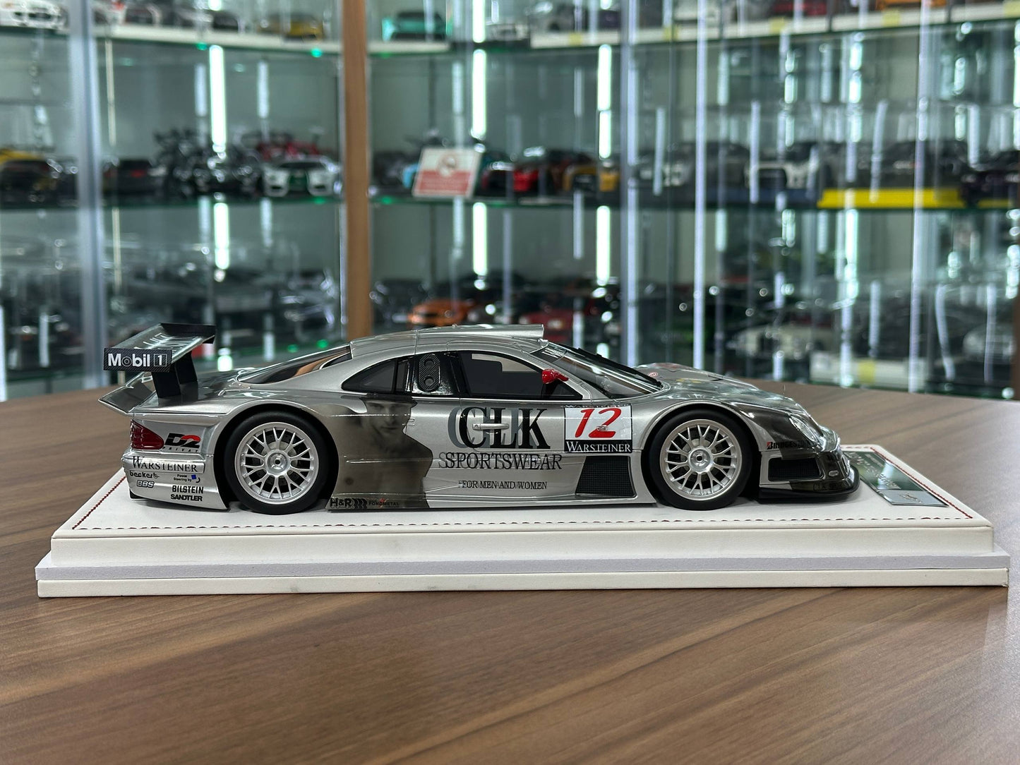 1/18 Resin IVY Merit Models Mercedes-Benz CLK GTR #12 – Silver (Warsteiner) ( Limited to 60 pcs)