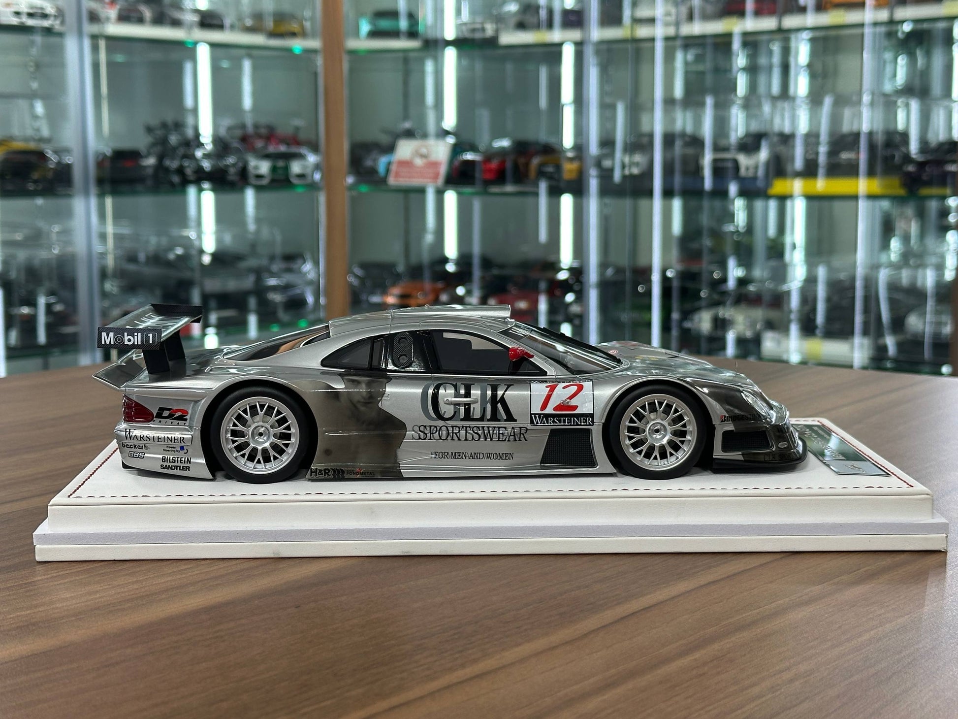 1/18 Resin IVY Merit Models Mercedes-Benz CLK GTR #12 – Silver (Warsteiner) ( Limited to 60 pcs)