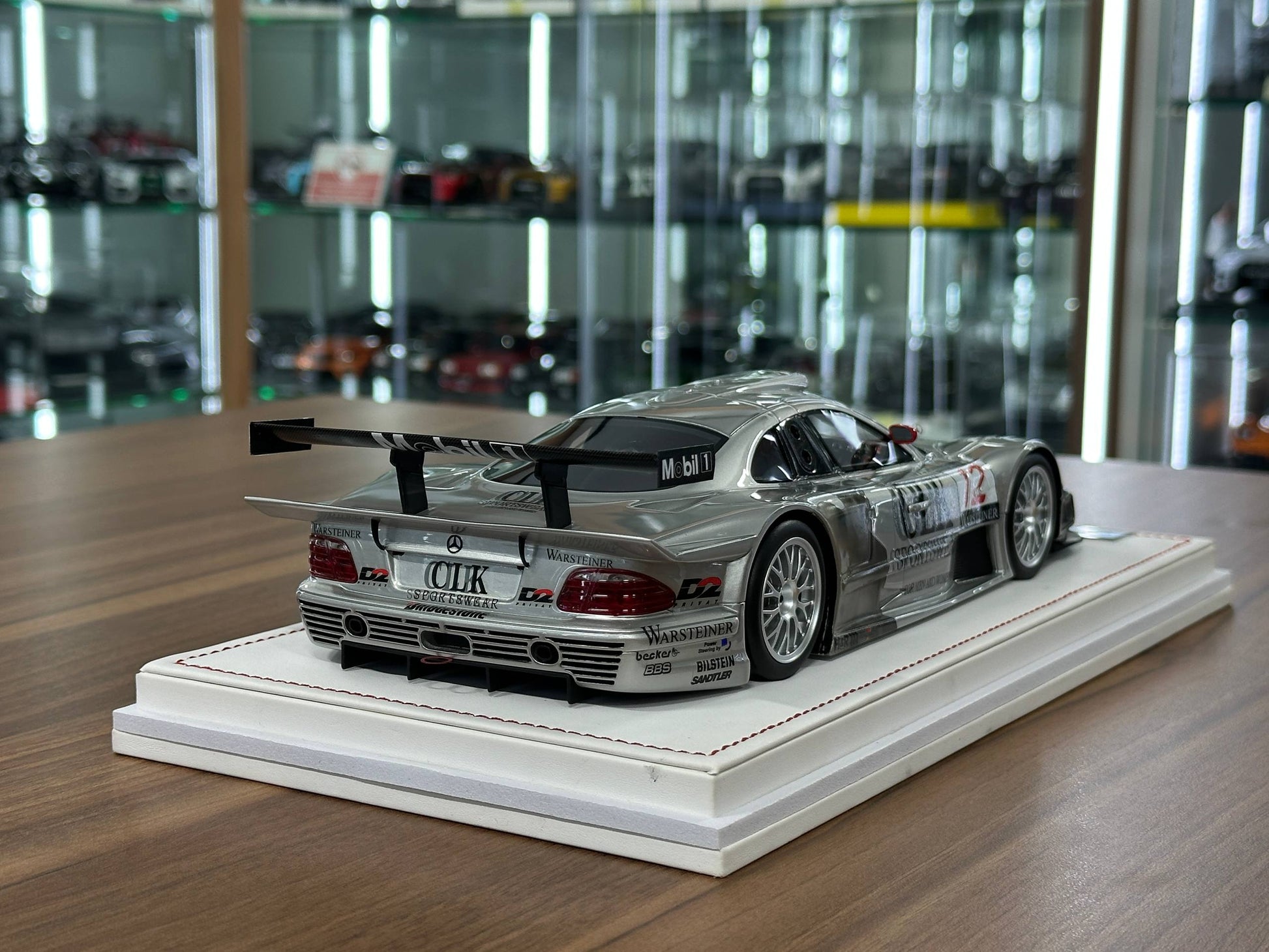 1/18 Resin IVY Merit Models Mercedes-Benz CLK GTR #12 – Silver (Warsteiner) ( Limited to 60 pcs)