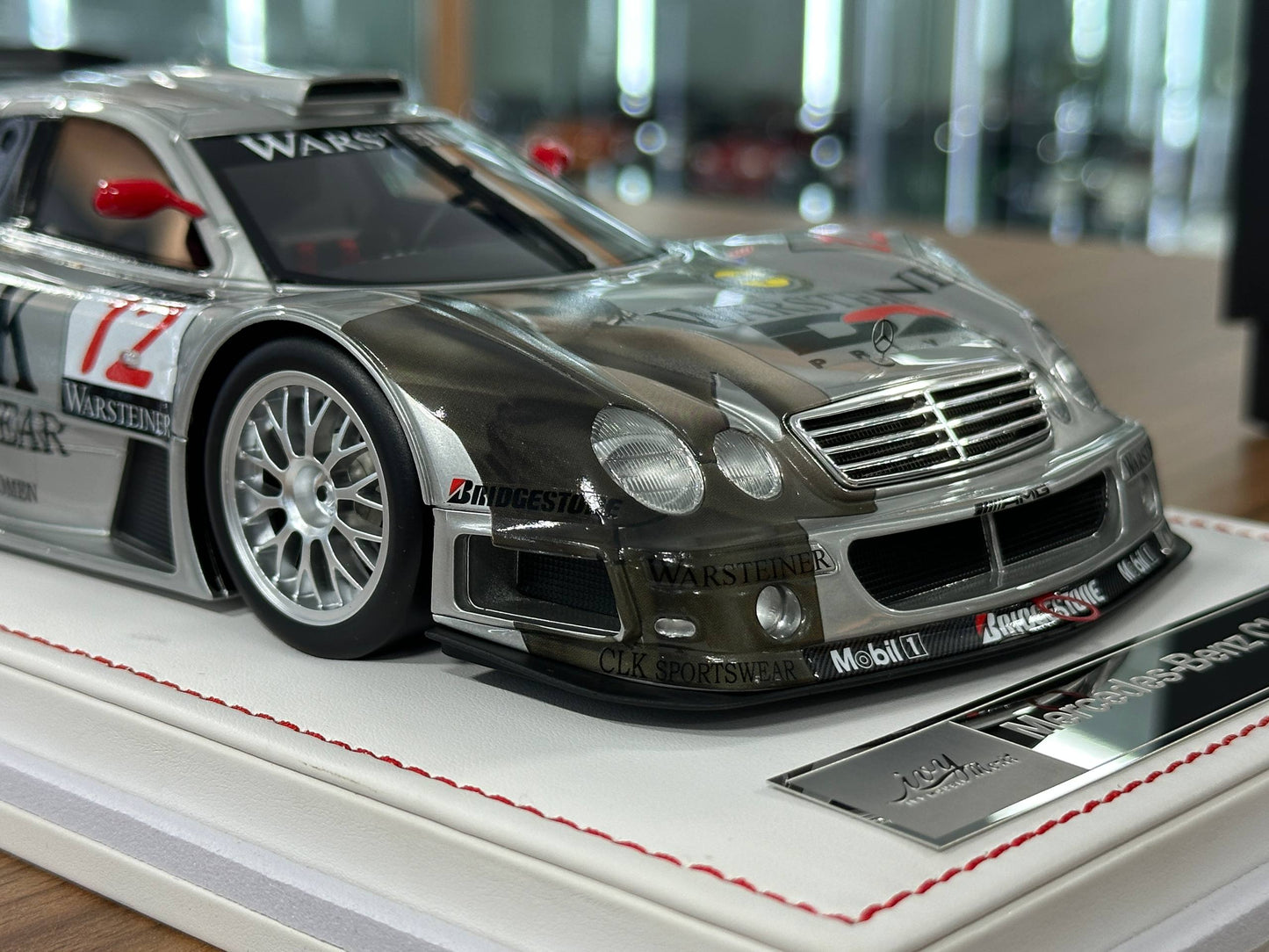 1/18 Resin IVY Merit Models Mercedes-Benz CLK GTR #12 – Silver (Warsteiner) ( Limited to 60 pcs)