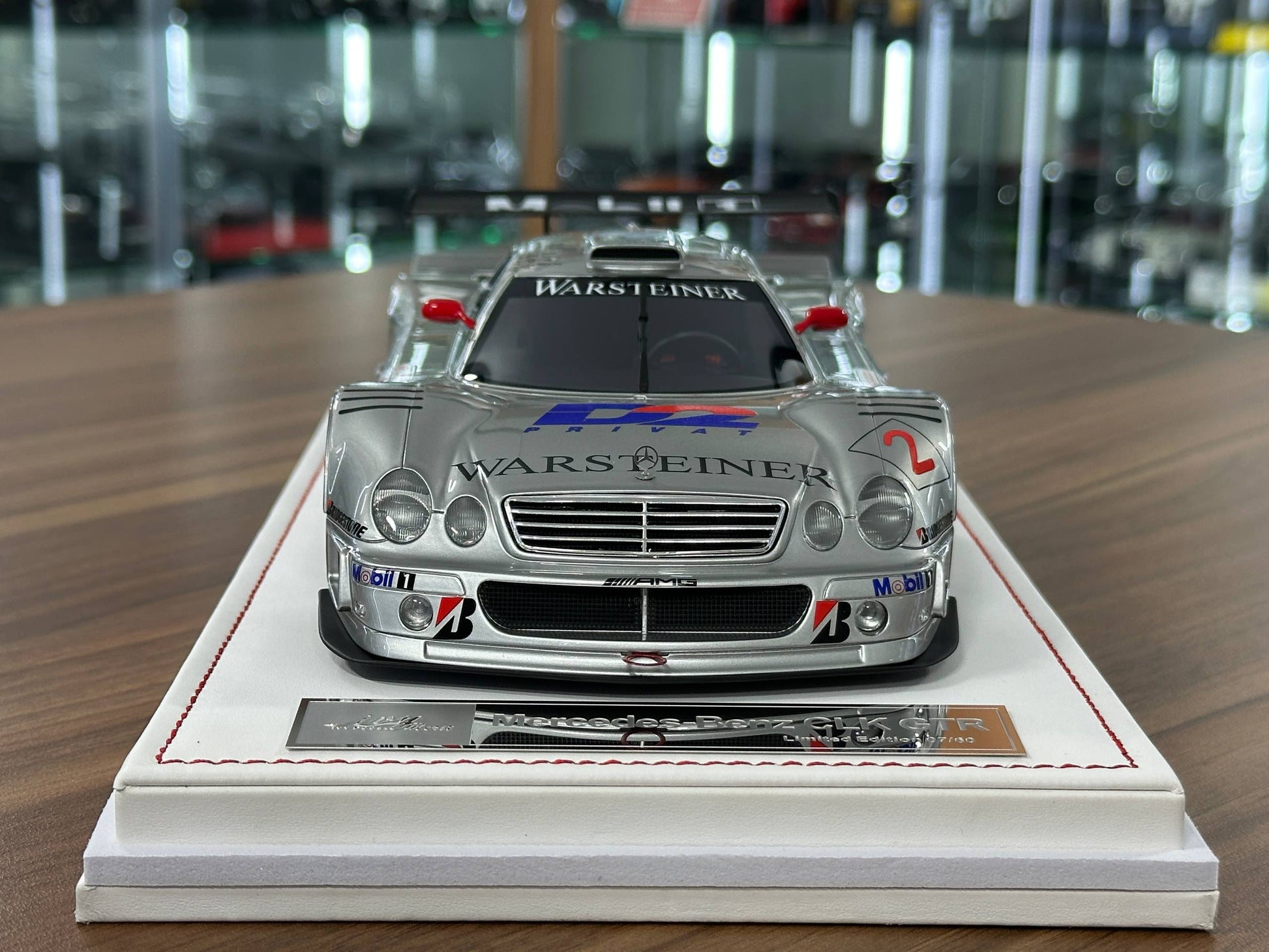 1/18 Resin IVY Merit Models Mercedes-Benz CLK GTR #2 – Silver (Warsteiner) - Limited to 60 pcs