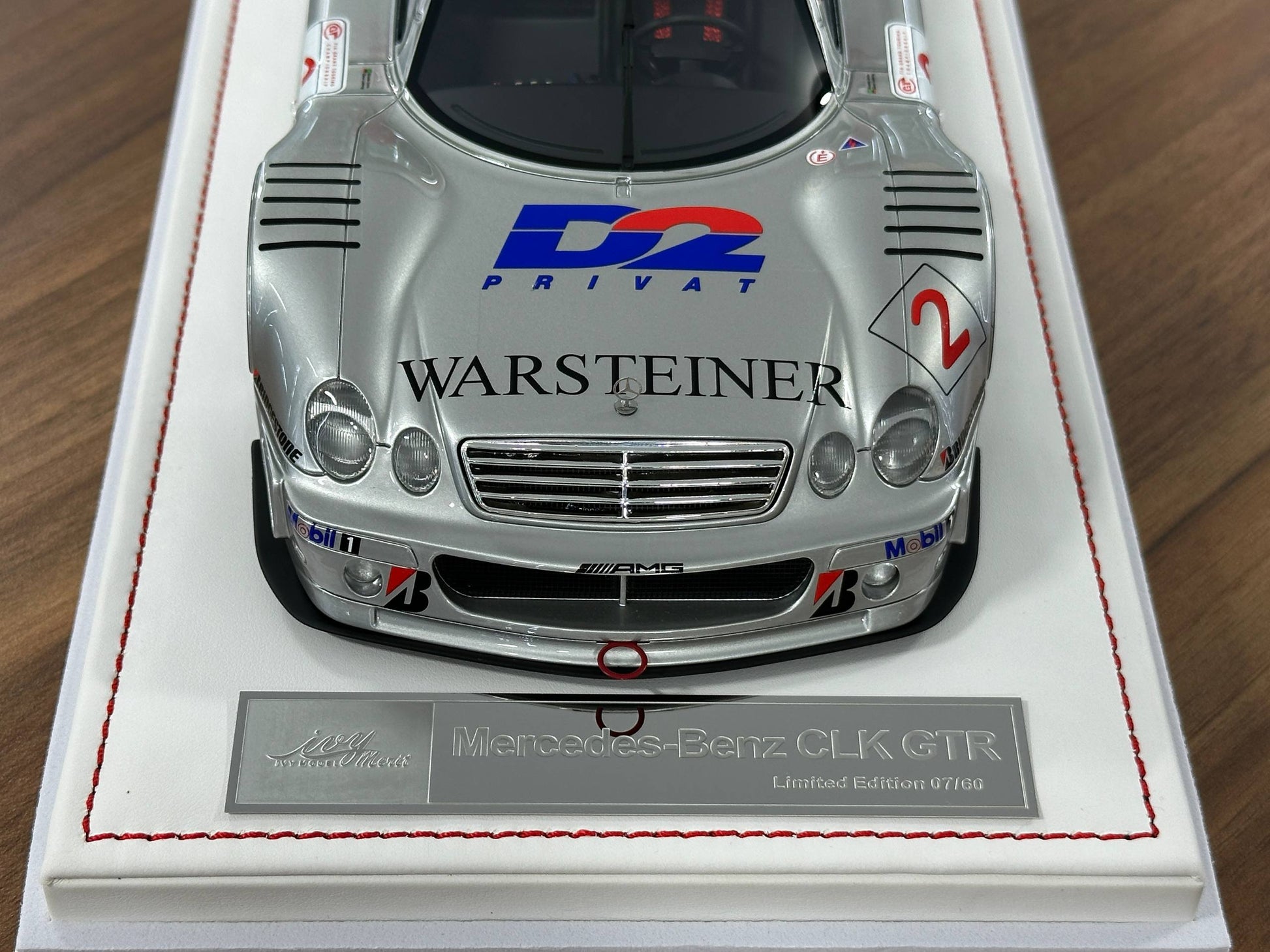 1/18 Resin IVY Merit Models Mercedes-Benz CLK GTR #2 – Silver (Warsteiner) - Limited to 60 pcs