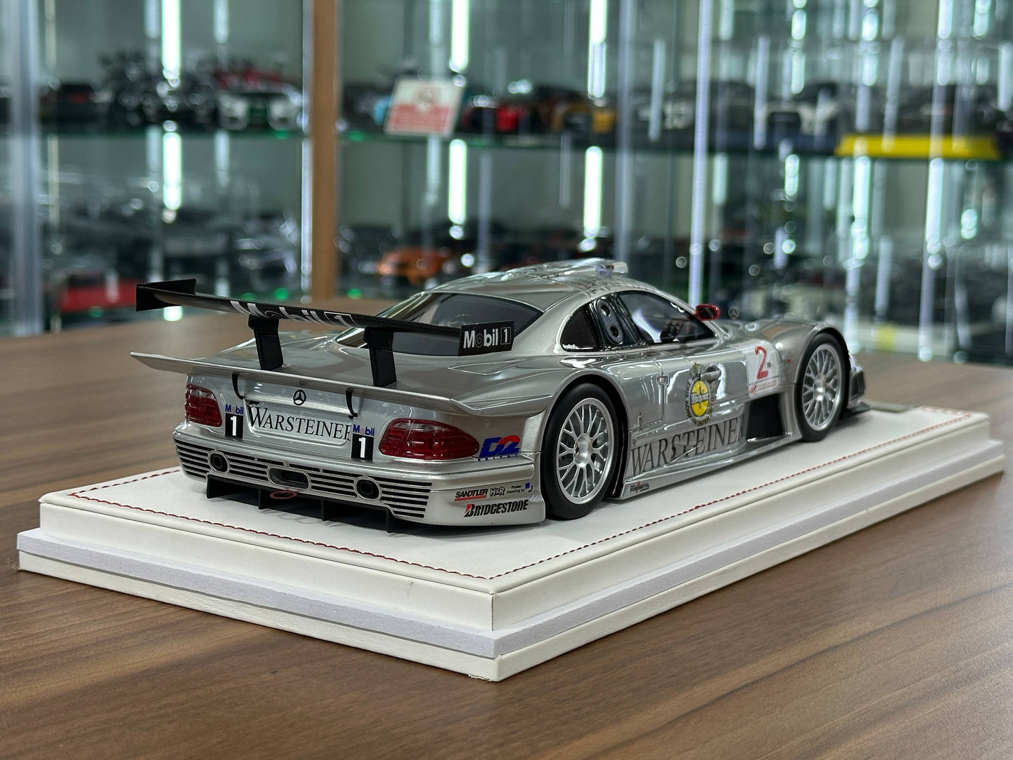 1/18 Resin IVY Merit Models Mercedes-Benz CLK GTR #2 – Silver (Warsteiner) - Limited to 60 pcs