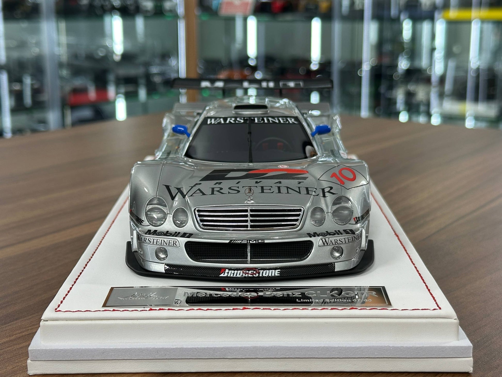 1/18 Resin IVY Merit Models Mercedes-Benz CLK GTR #10 – Silver (Warsteiner) - Limited to 60 pcs