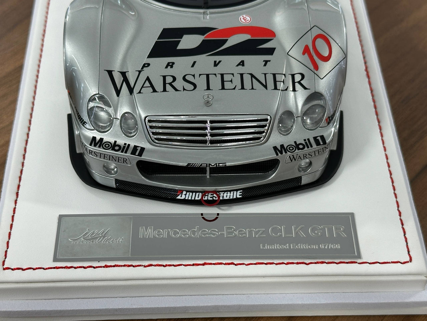 1/18 Resin IVY Merit Models Mercedes-Benz CLK GTR #10 – Silver (Warsteiner) - Limited to 60 pcs