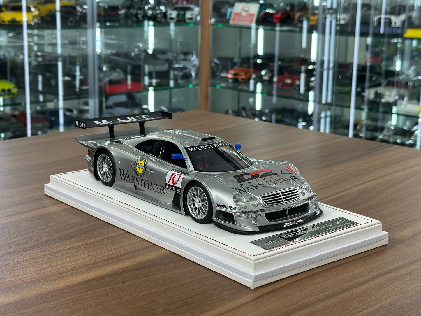 1/18 Resin IVY Merit Models Mercedes-Benz CLK GTR #10 – Silver (Warsteiner) - Limited to 60 pcs