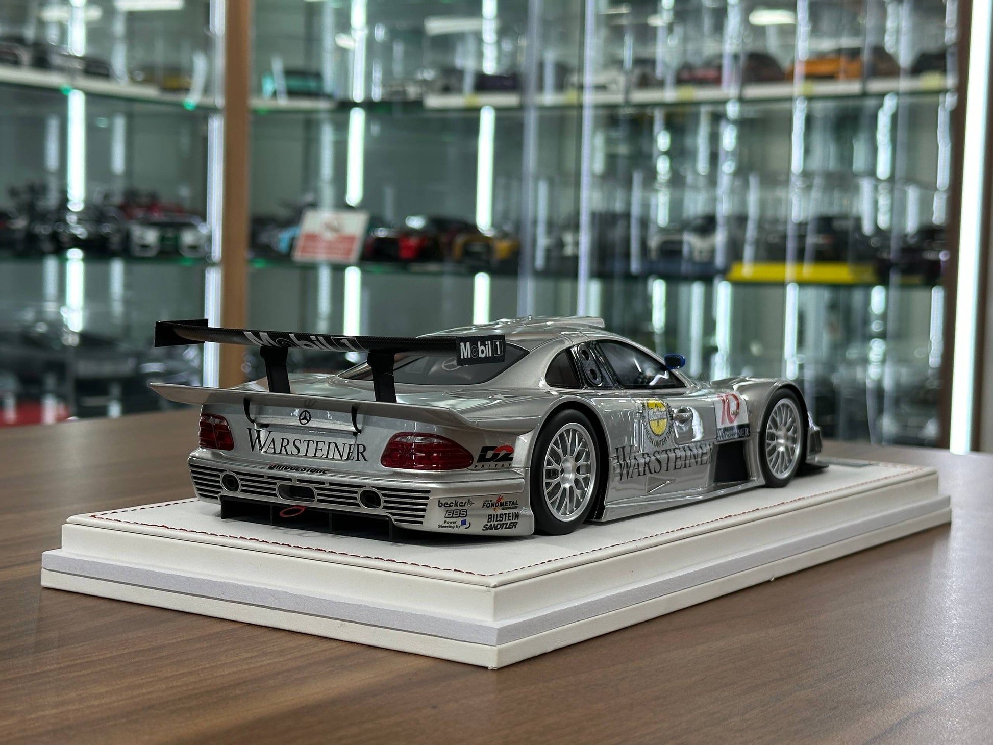 1/18 Resin IVY Merit Models Mercedes-Benz CLK GTR #10 – Silver (Warsteiner) - Limited to 60 pcs