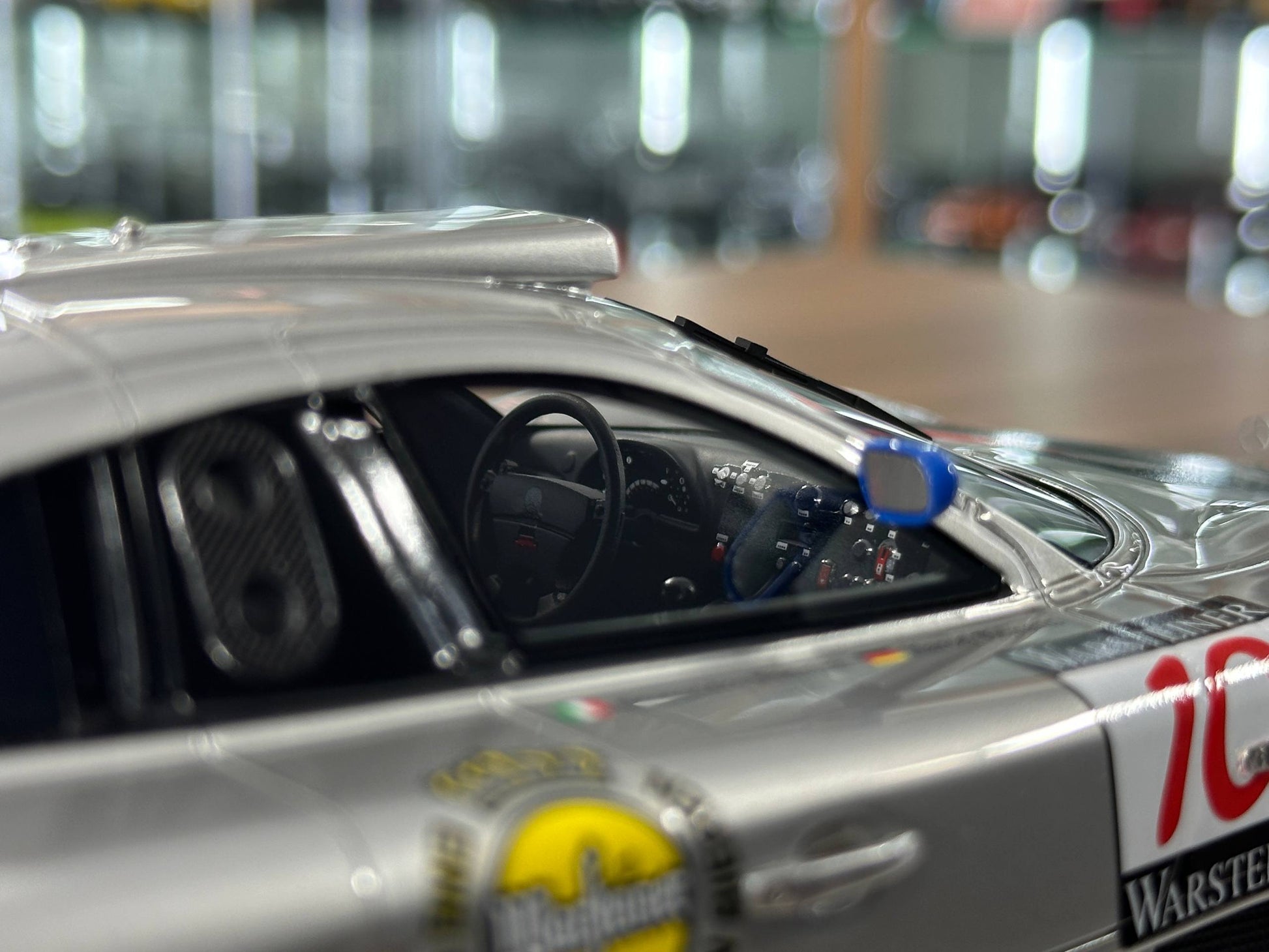1/18 Resin IVY Merit Models Mercedes-Benz CLK GTR #10 – Silver (Warsteiner) - Limited to 60 pcs