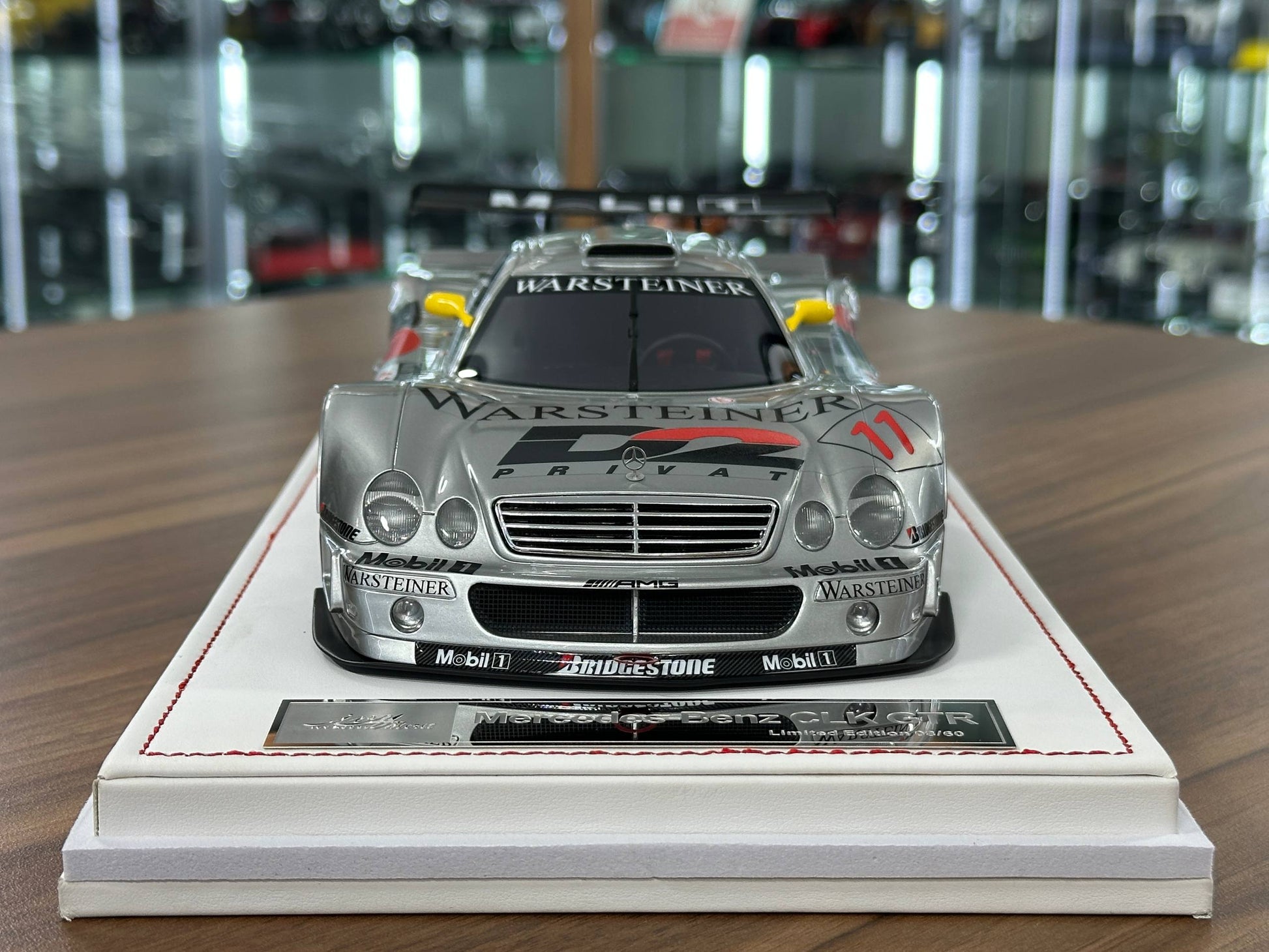 1/18 Resin IVY Merit Models Mercedes-Benz CLK GTR #11 – Silver (Warsteiner) (Limited to 60 pcs)