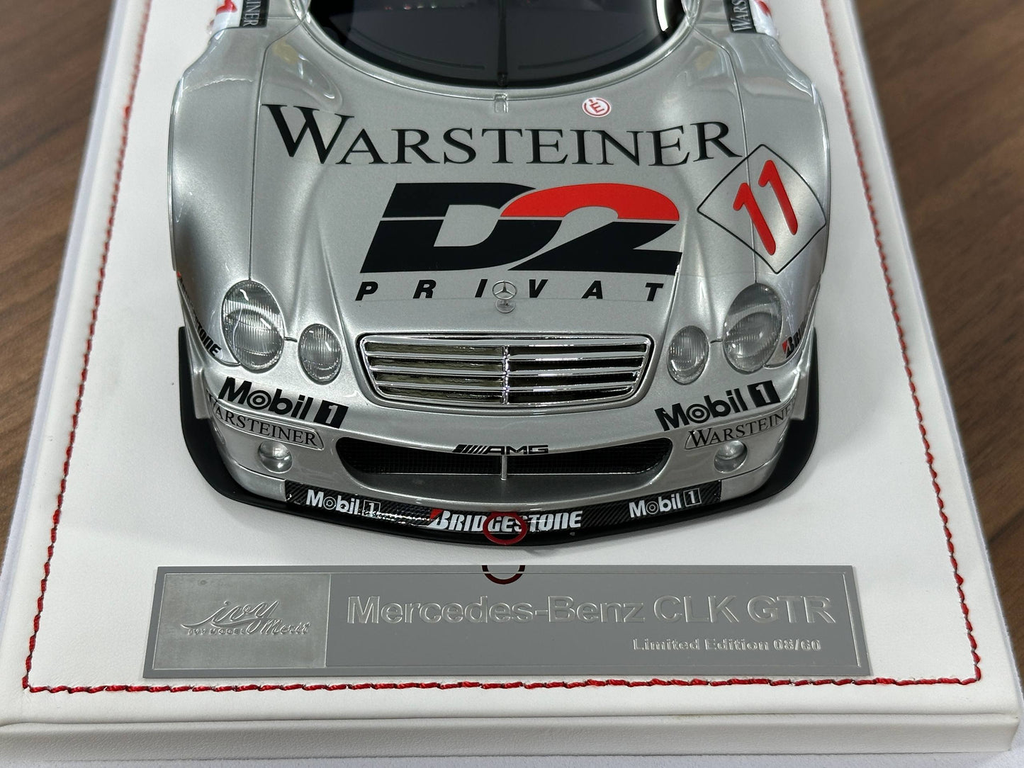 1/18 Resin IVY Merit Models Mercedes-Benz CLK GTR #11 – Silver (Warsteiner) (Limited to 60 pcs)