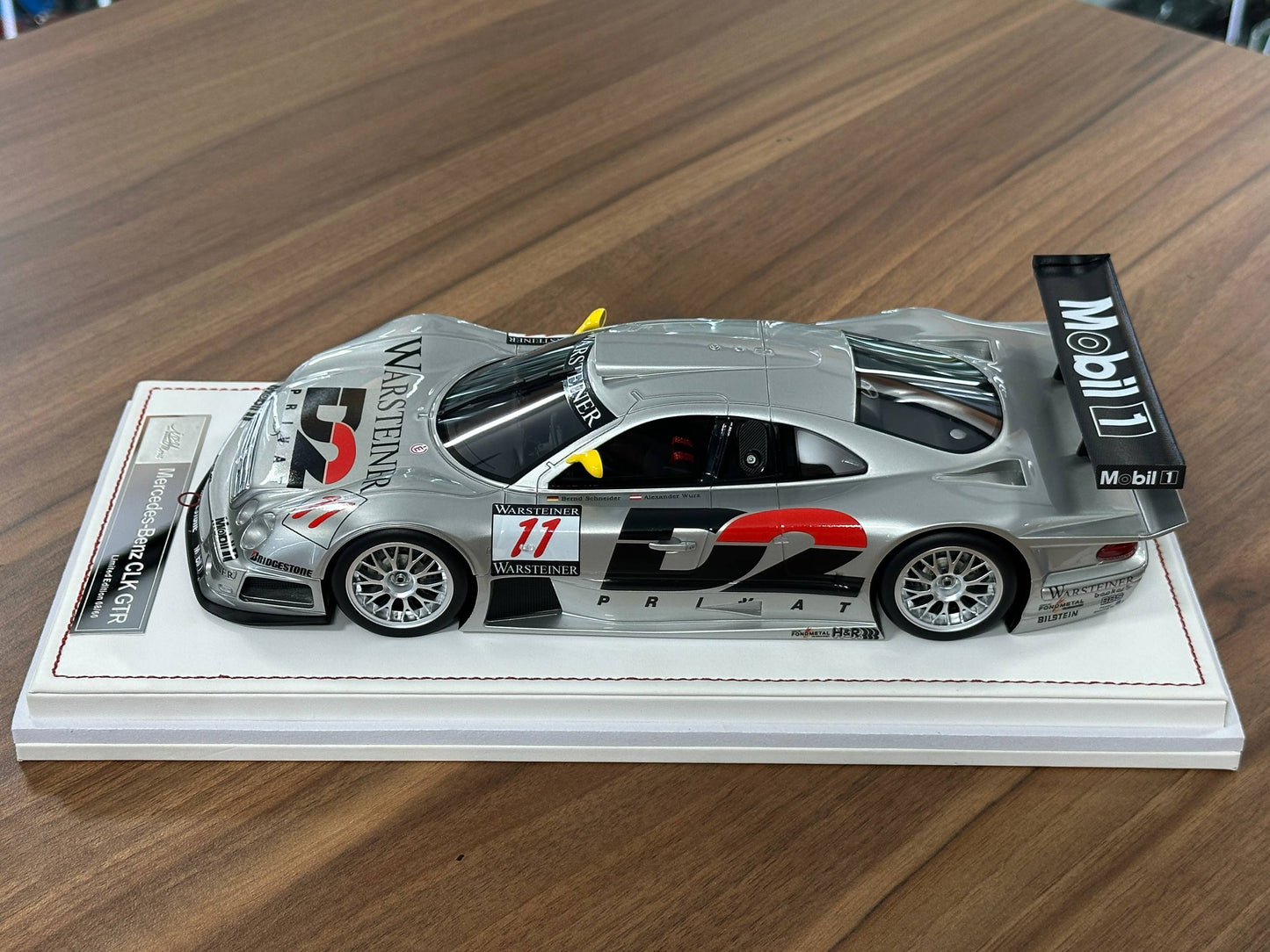 1/18 Resin IVY Merit Models Mercedes-Benz CLK GTR #11 – Silver (Warsteiner) (Limited to 60 pcs)