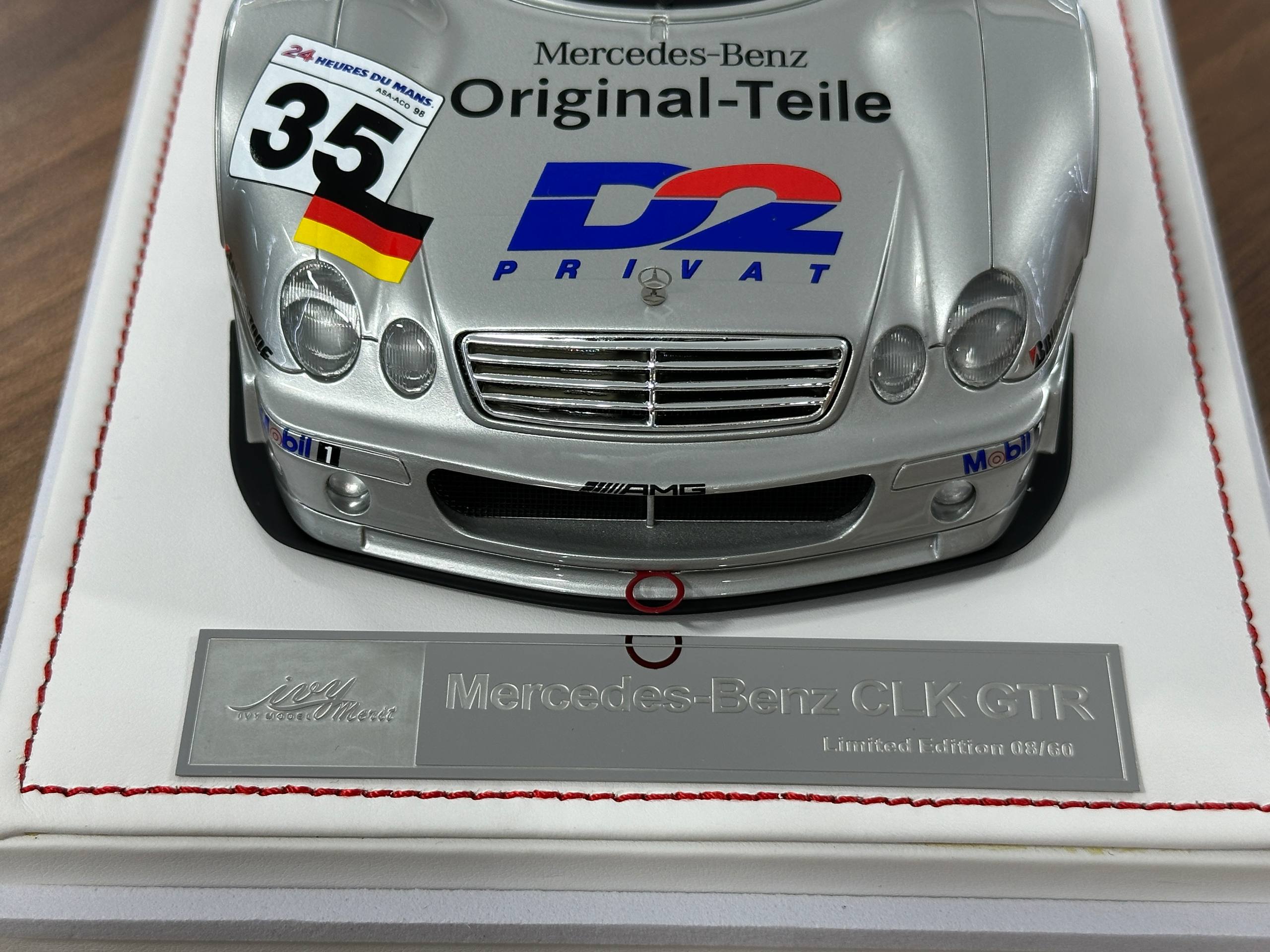 1:18 Mercedes-Benz CLK GTR #35 – Silver Warsteiner – IVY Merit