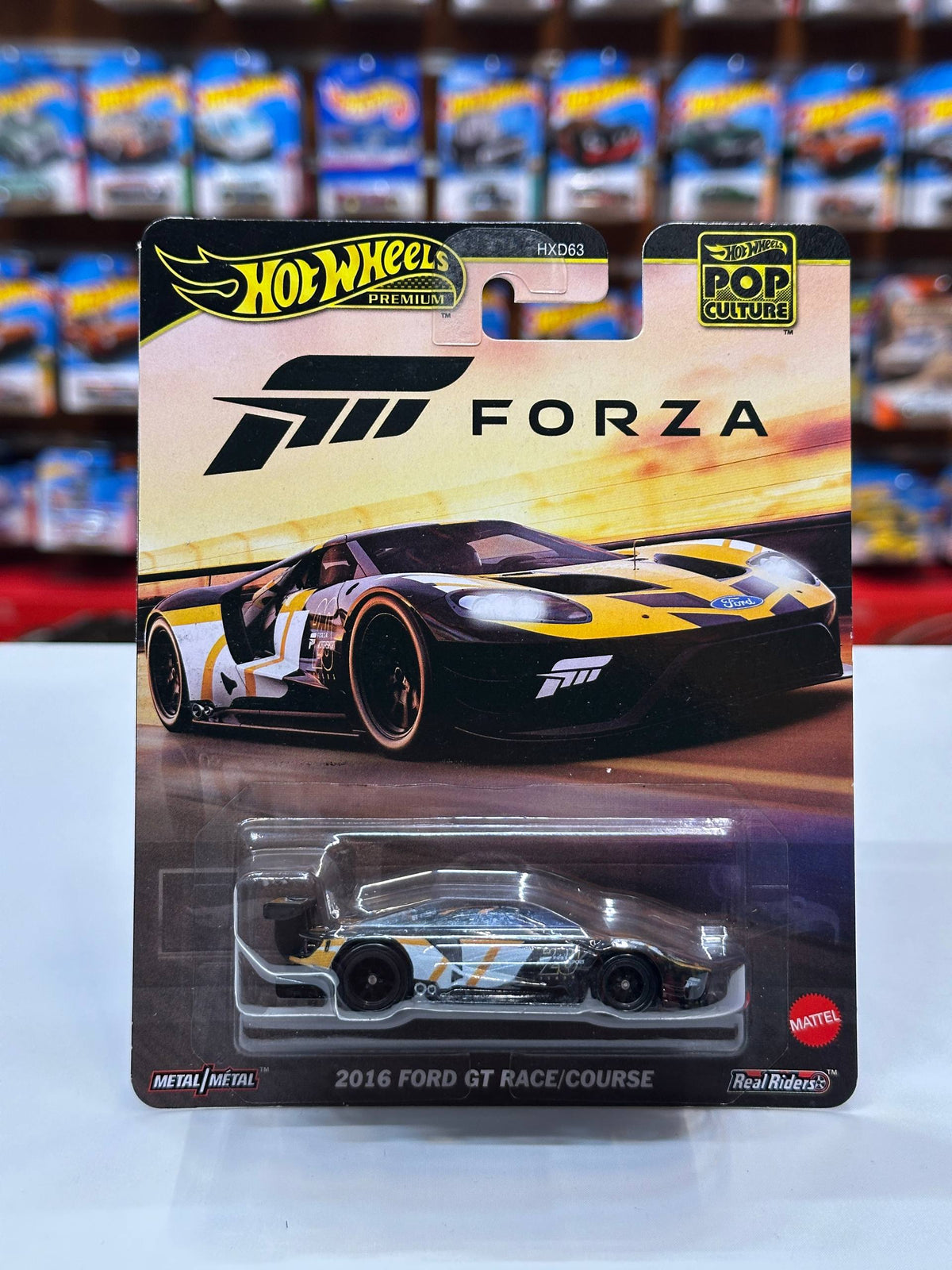 1/64 HotWheels 2016 Ford GT Race Car