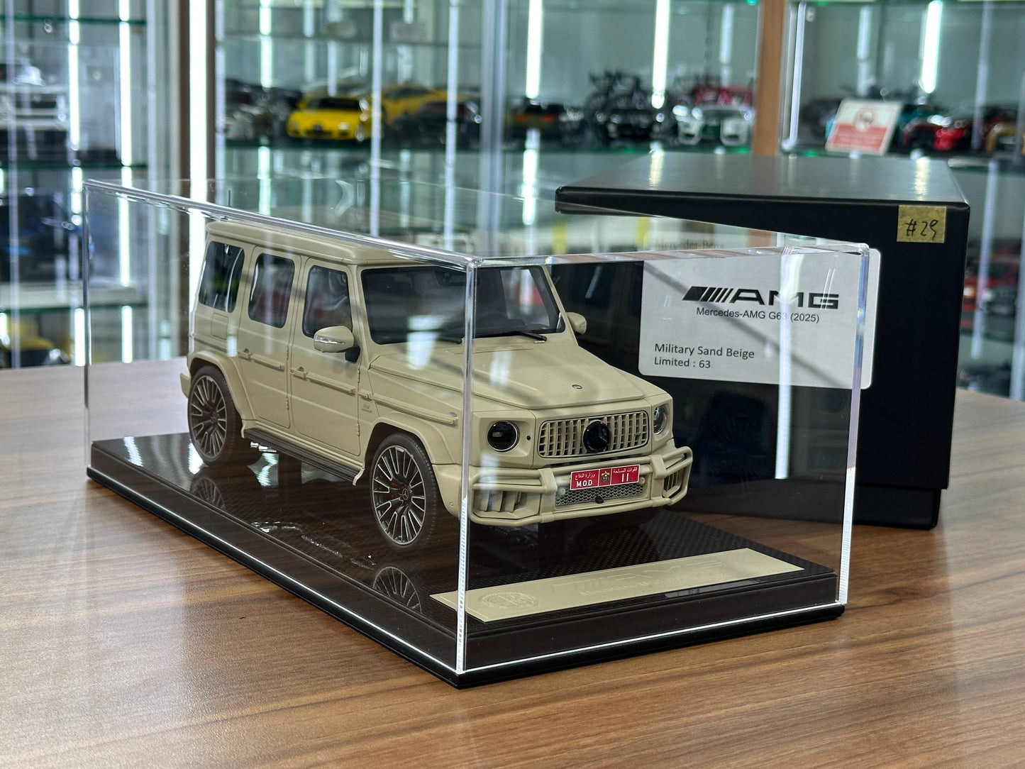 SE Models Mercedes-Benz AMG G63 2025 – Military Sand Beige (1:18 Resin, Limited to 63 pcs)