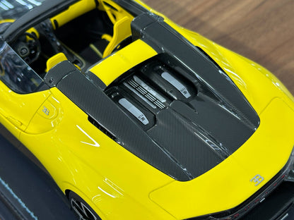 Bugatti W16 Mistral – MR Collection (Yellow, 1/18 Resin, Limited 249 pcs)