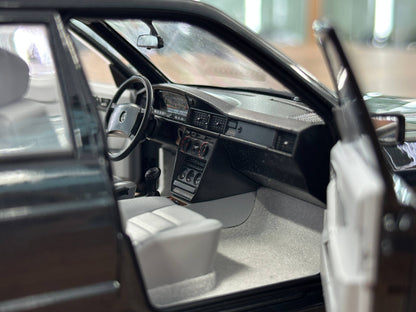 Mercedes-Benz 190E 2.3-16 (W201, 1984–1988) – Norev Dealer Edition (Blue Black, 1/18 Diecast, Full Opening)