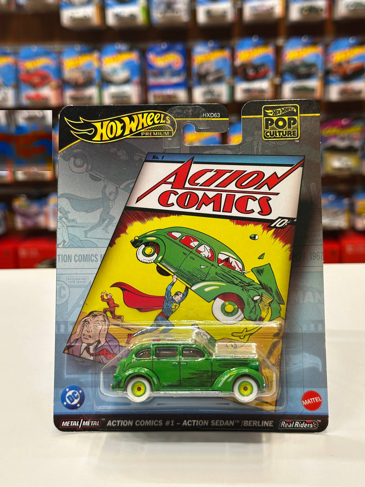 1/64 HotWheels Action Comics #1 Action Sedan