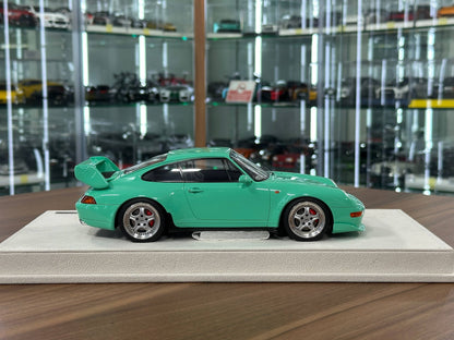 Porsche 911 (993) Carrera RS 1995 Japan Ver. 1:18 Resin Model – Mint Green – Make Up Models