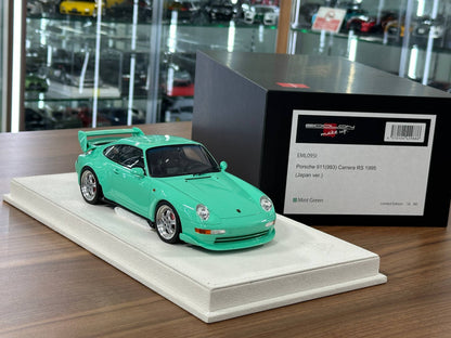 Porsche 911 (993) Carrera RS 1995 Japan Ver. 1:18 Resin Model – Mint Green – Make Up Models