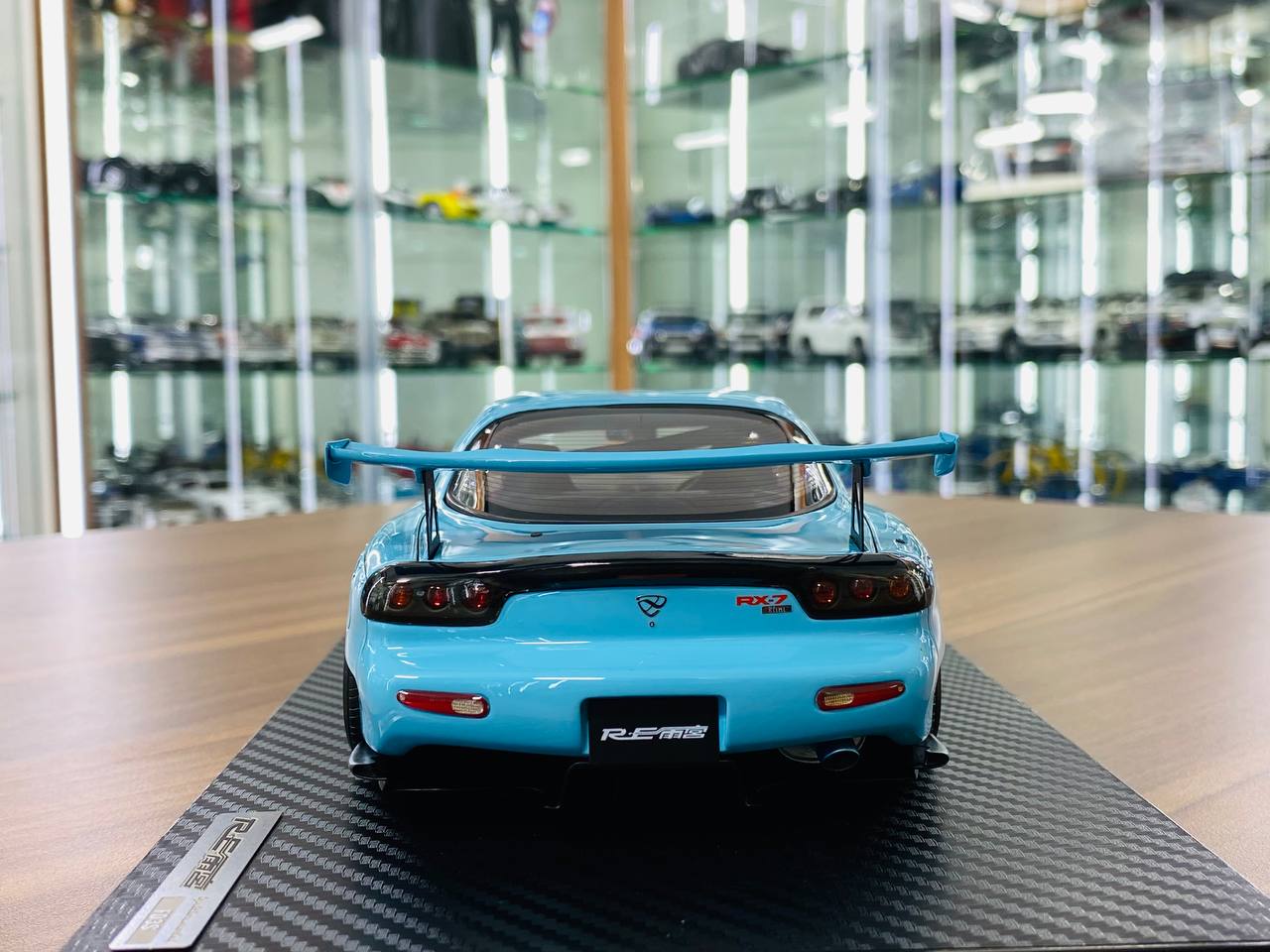 1/18 Resin Model - Ignition Model Mazda RX-7 RE Super G (FD3S) in Light Blue, Limited Edition