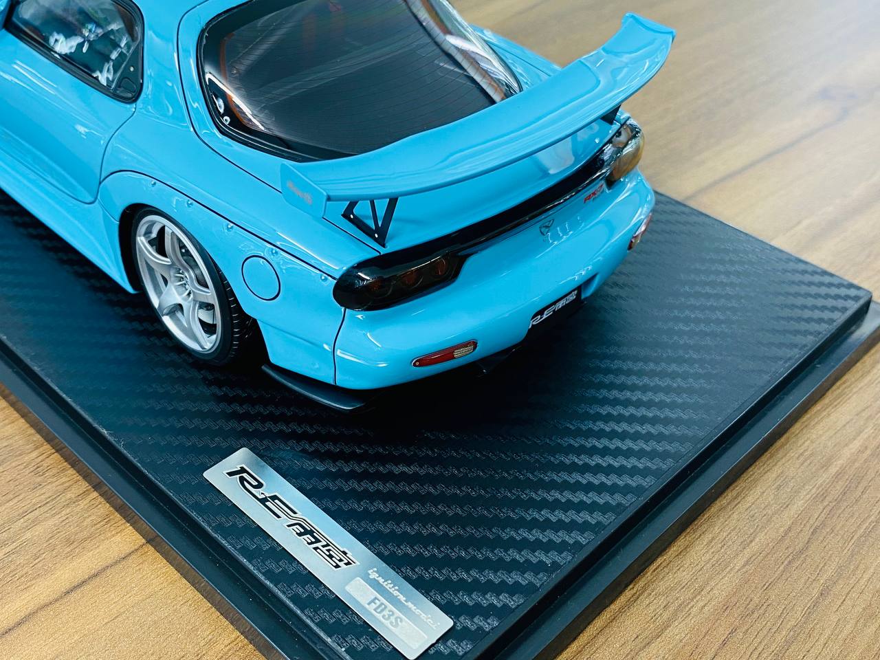 1/18 Resin Model - Ignition Model Mazda RX-7 RE Super G (FD3S) in Light Blue, Limited Edition