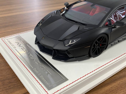 1/18 Resin Lamborghini AVENTADOR Novitec TORADO by Davis & Giovanni in Matt Black , ADV1 rim Limited- 1 of 1