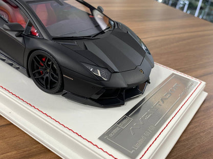 1/18 Resin Lamborghini AVENTADOR Novitec TORADO by Davis & Giovanni in Matt Black , ADV1 rim Limited- 1 of 1