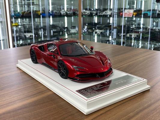 1/18 Resin – Ferrari SF90 Stradale Novitec | Davis & Giovanni | Limited 6 pcs | Candy Red / Black Red Interior