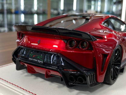 1/18 Resin Ferrari 812 Superfast SVR | Davis & Giovanni | Limited 6 pcs | Candy Red with Black Accents