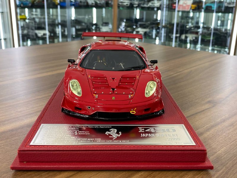 1/18 Resin Ferrari F430 Japan Super GT 2008 VERSUS | BBR Models Rare| Limited 1 of 1 | Red