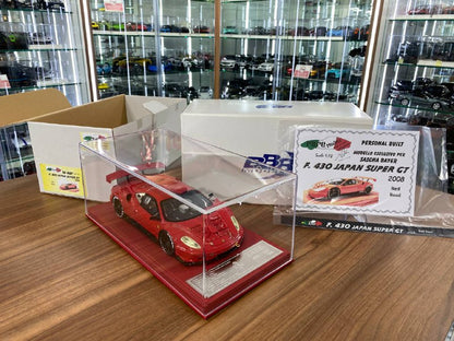 1/18 Resin Ferrari F430 Japan Super GT 2008 VERSUS | BBR Models Rare| Limited 1 of 1 | Red