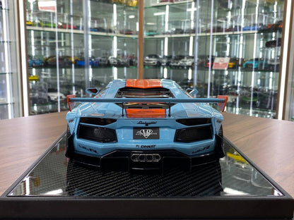 1/12 Davis & Giovanni Lamborghini Aventador 2.0 LB★WORKS – Gulf | Resin | 1 of 10