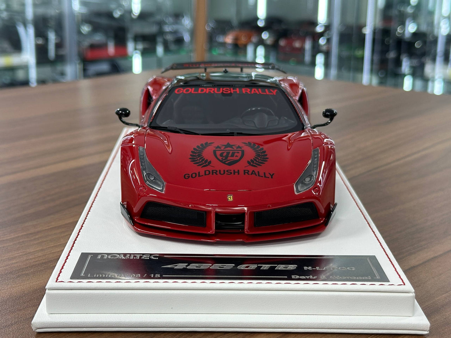 1/18 Resin Davis & Giovanni Ferrari 488 GTB N-Largo Novitec GoldRush Rally – Rosso Corsa / Rally Livery ( Limited to 15 pcs)
