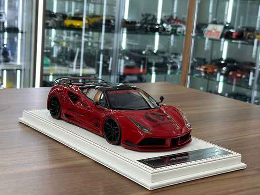 1/18 Resin Davis & Giovanni Ferrari 488 GTB N-Largo Novitec GoldRush Rally – Rosso Corsa / Rally Livery ( Limited to 15 pcs)