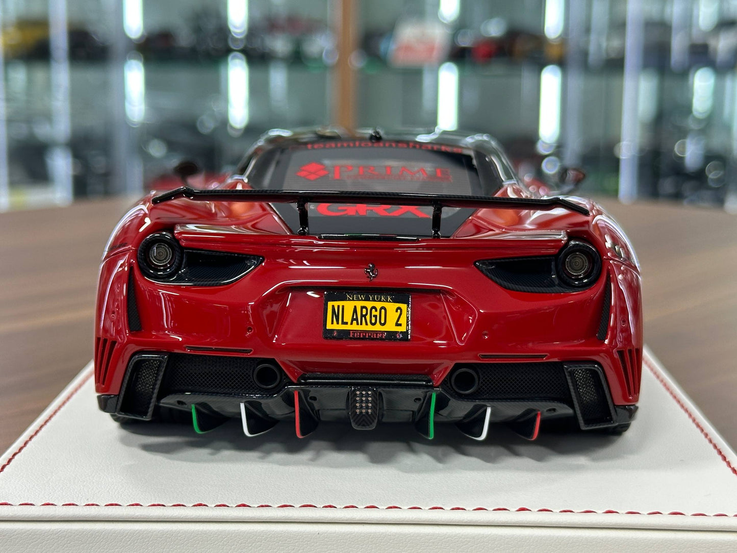 1/18 Resin Davis & Giovanni Ferrari 488 GTB N-Largo Novitec GoldRush Rally – Rosso Corsa / Rally Livery ( Limited to 15 pcs)