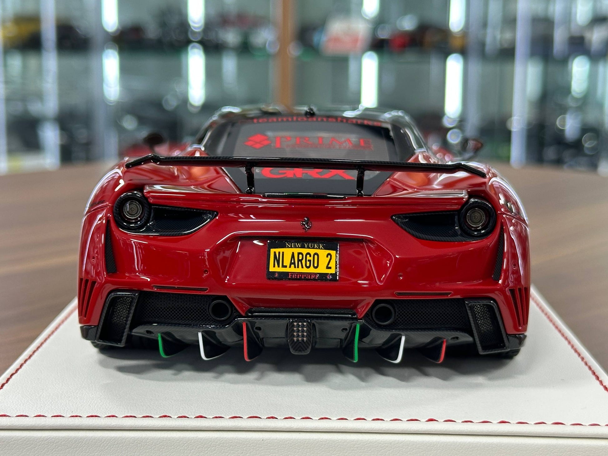 1/18 Resin Davis & Giovanni Ferrari 488 GTB N-Largo Novitec GoldRush Rally – Rosso Corsa / Rally Livery ( Limited to 15 pcs)