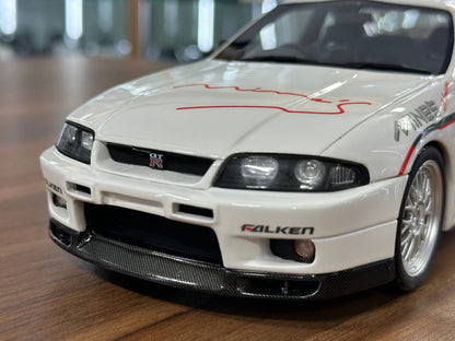 1/18 Resin OttO Mobile Nissan Skyline GT-R R33 Mine’s White Limited 1500 pcs