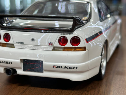 1/18 Resin OttO Mobile Nissan Skyline GT-R R33 Mine’s White Limited 1500 pcs