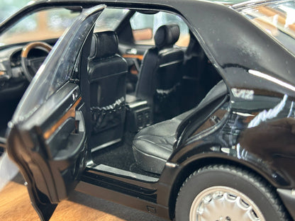 1/18 Diecast Mercedes-Benz S600 (W140, 1997) – Norev Dealer Edition (Obsidian Black)