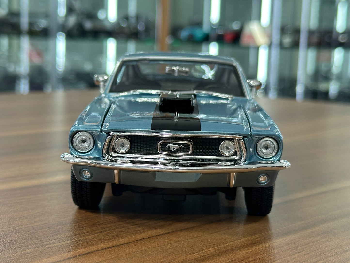 1/18 Diecast Maisto Ford Mustang GT Cobra Jet 1968 Blue