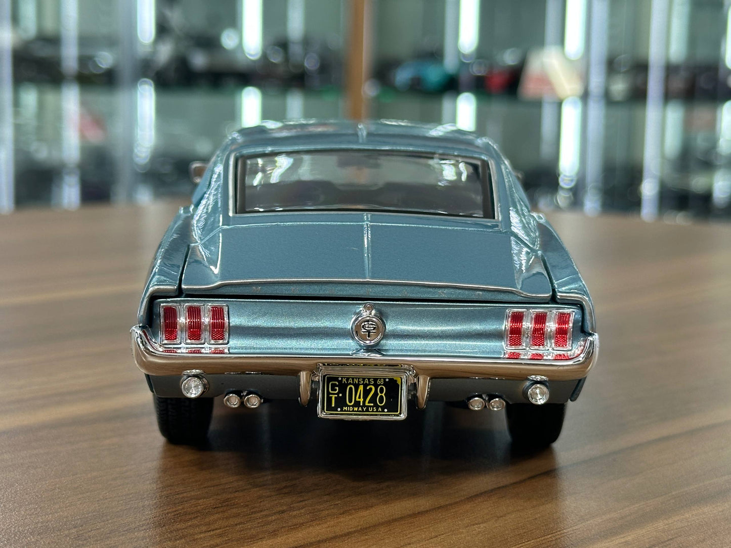 1/18 Diecast Maisto Ford Mustang GT Cobra Jet 1968 Blue