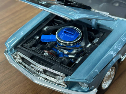 1/18 Diecast Maisto Ford Mustang GT Cobra Jet 1968 Blue