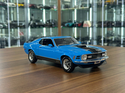 1/18 Diecast Maisto Ford Mustang Mach1 1970 in Blue