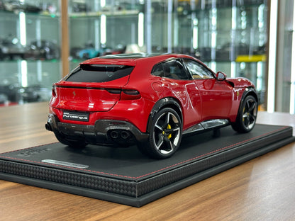 1/18 Diecast Ferrari Purosangue – BBR Collection (Rosso Corsa, Panoramic Roof, Limited 340 pcs, Full Opening)