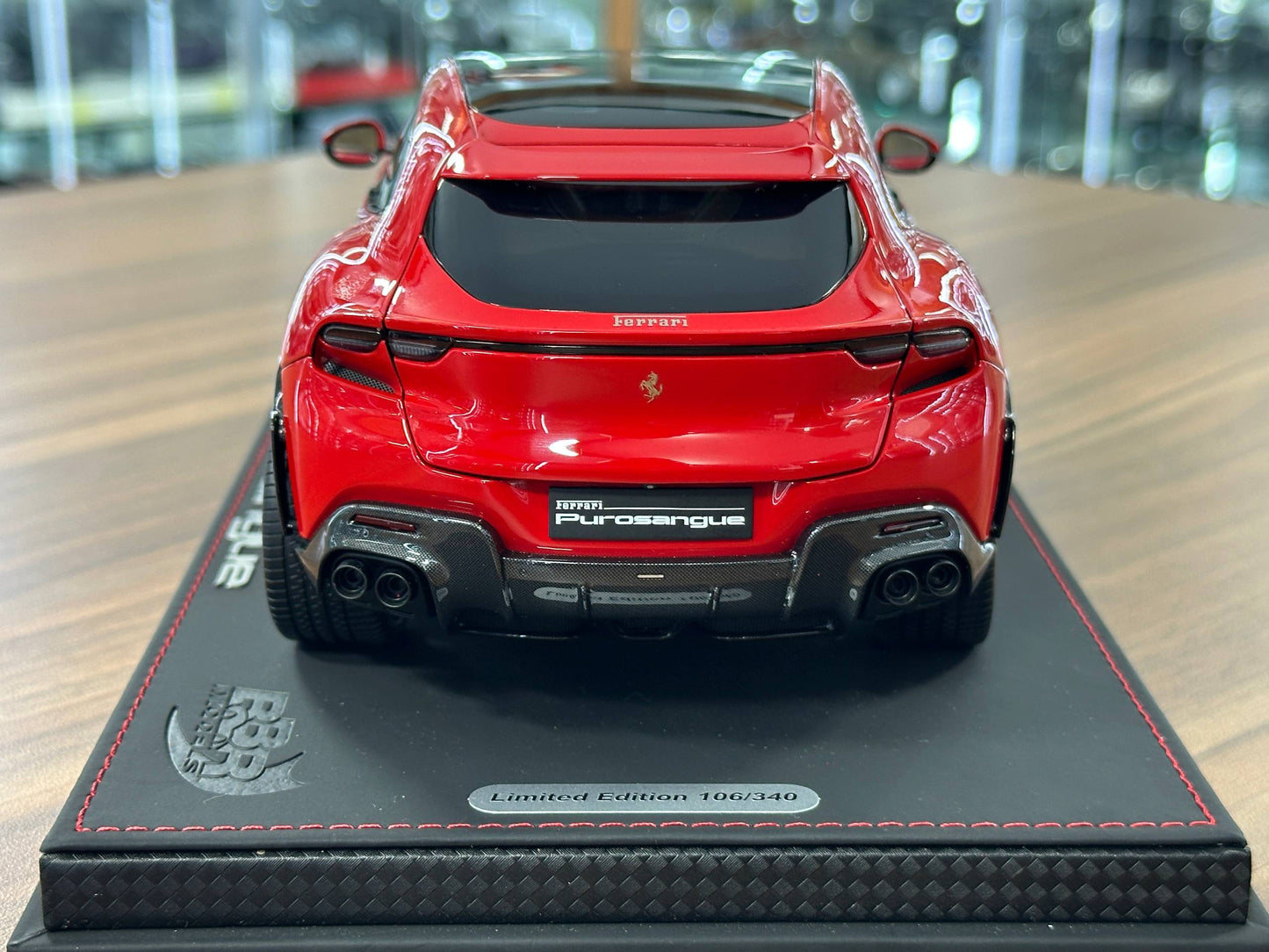 1/18 Diecast Ferrari Purosangue – BBR Collection (Rosso Corsa, Panoramic Roof, Limited 340 pcs, Full Opening)