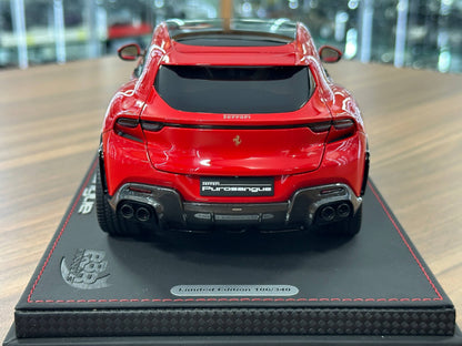 1/18 Diecast Ferrari Purosangue – BBR Collection (Rosso Corsa, Panoramic Roof, Limited 340 pcs, Full Opening)