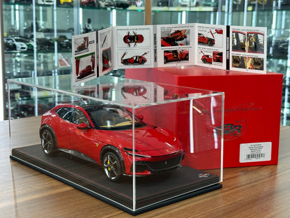 1/18 Diecast Ferrari Purosangue – BBR Collection (Rosso Corsa, Panoramic Roof, Limited 340 pcs, Full Opening)